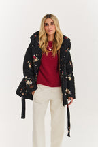 Kurtka pikowana Anabelle Midnight Flora