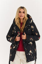 Kurtka pikowana Anabelle Midnight Flora