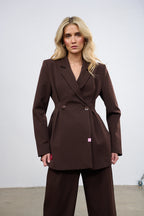 Marynarka taliowana Brown Muse