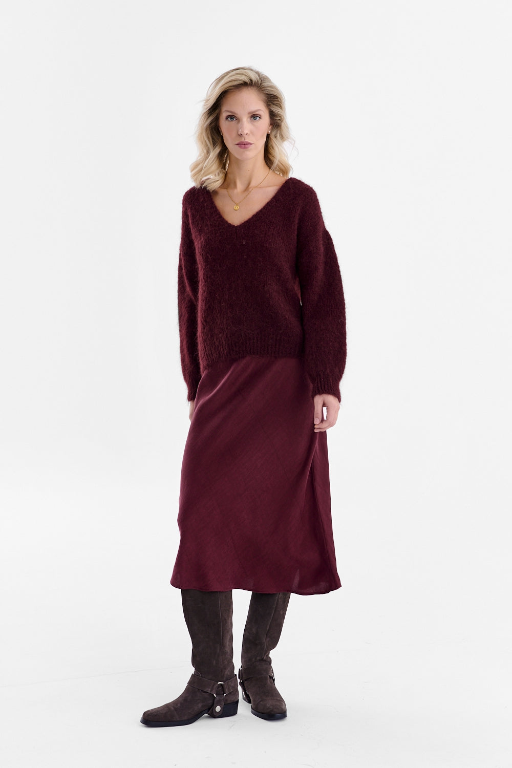Spódnica midi Mulberry Delight