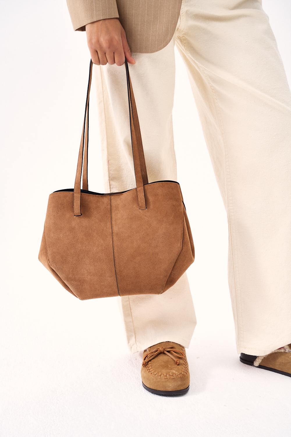 Torebka skórzana typu shopper Gold Rush