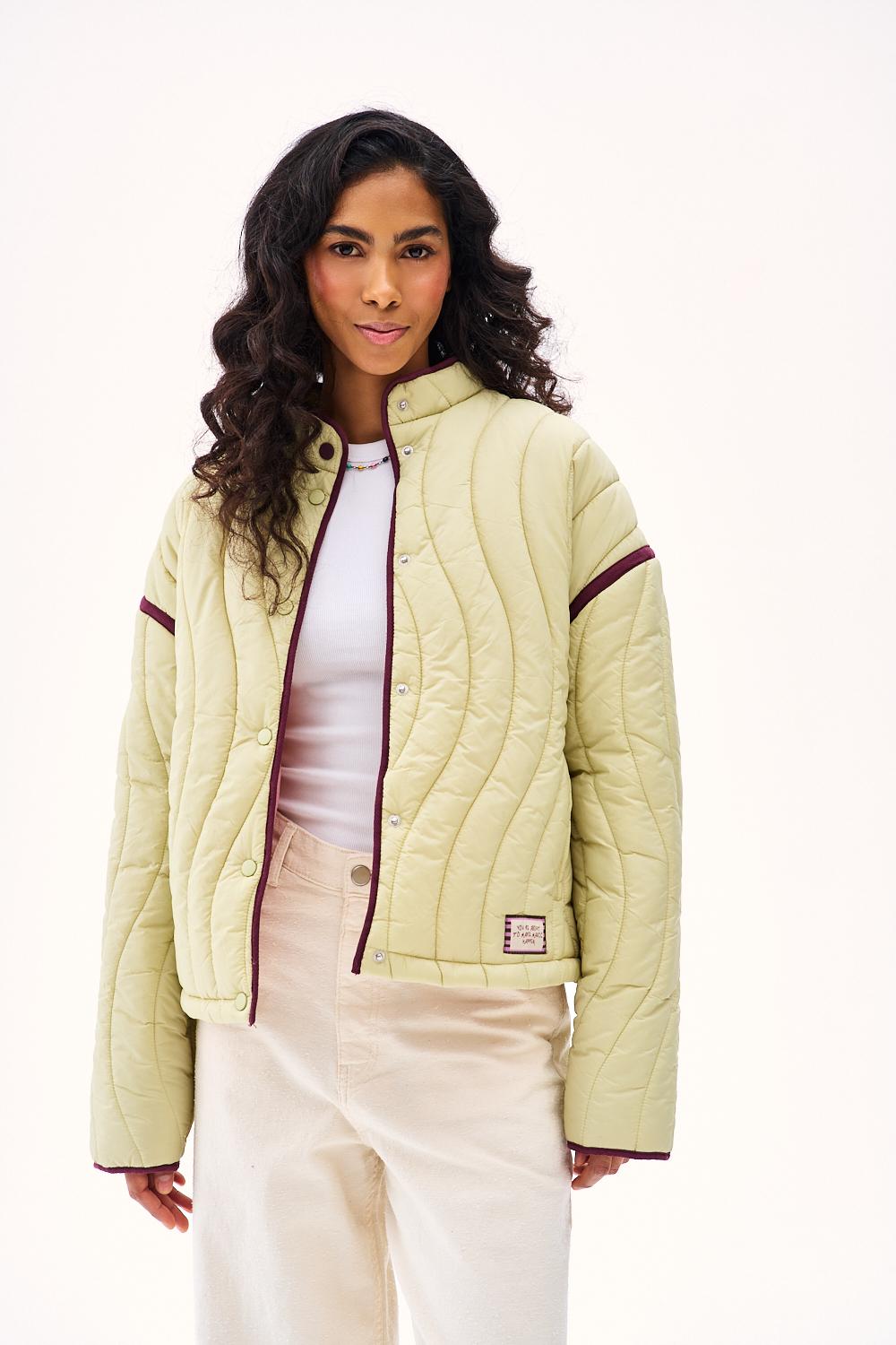 Kurtka z apaszką Green Tea