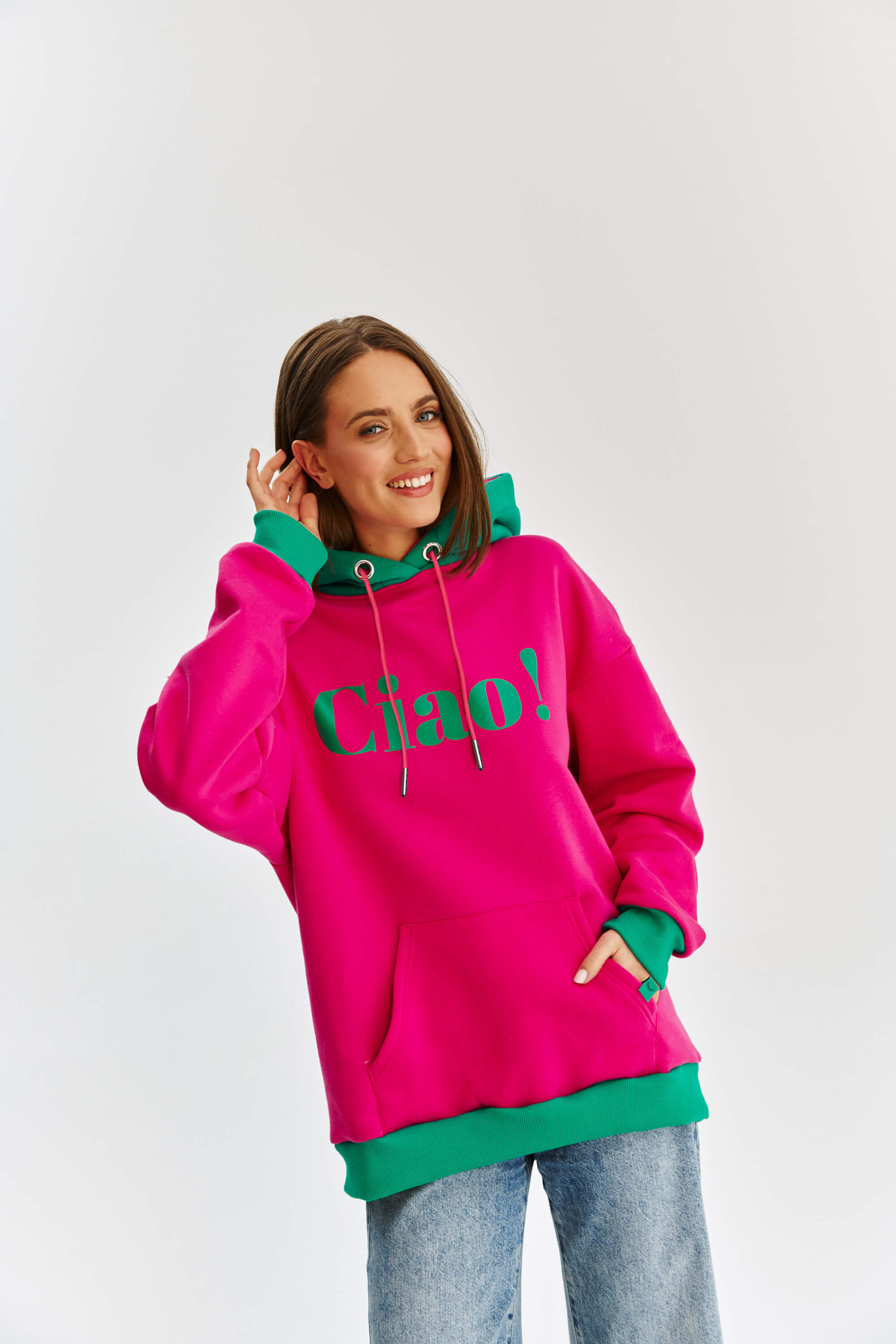 Bluza z kapturem Ciao Arrivederci