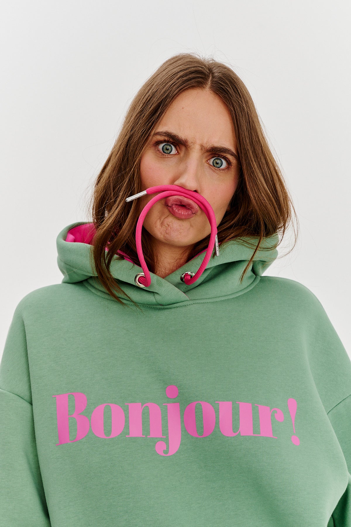 Bluza z kapturem Bonjour Chérie