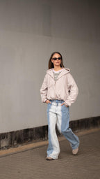 Szerokie spodnie jeansowe Secret Shine