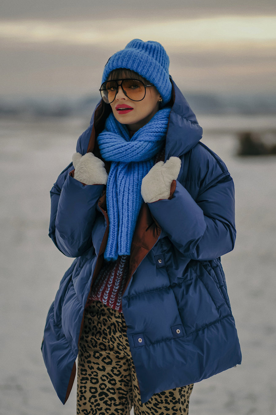 Dwustronna kurtka zimowa Alaska Cinnamon Cloud