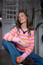 Sweter polo Pink Cloud