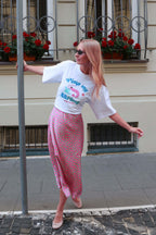 Spódnica midi Thunder Pink