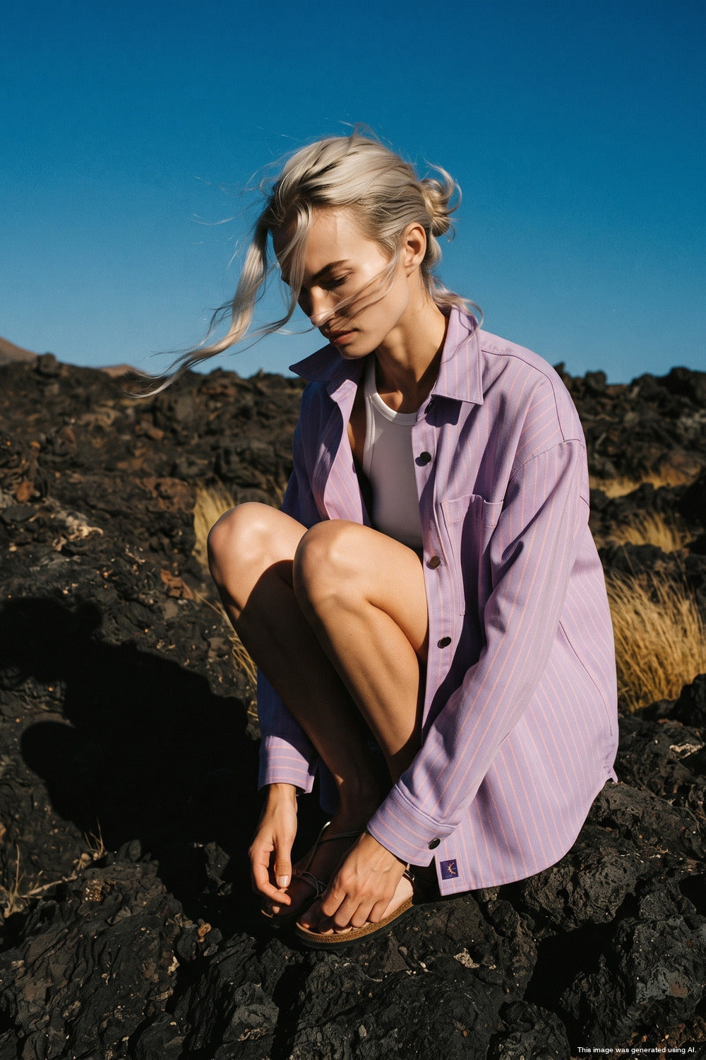 Kurtka koszulowa Lavender Ray