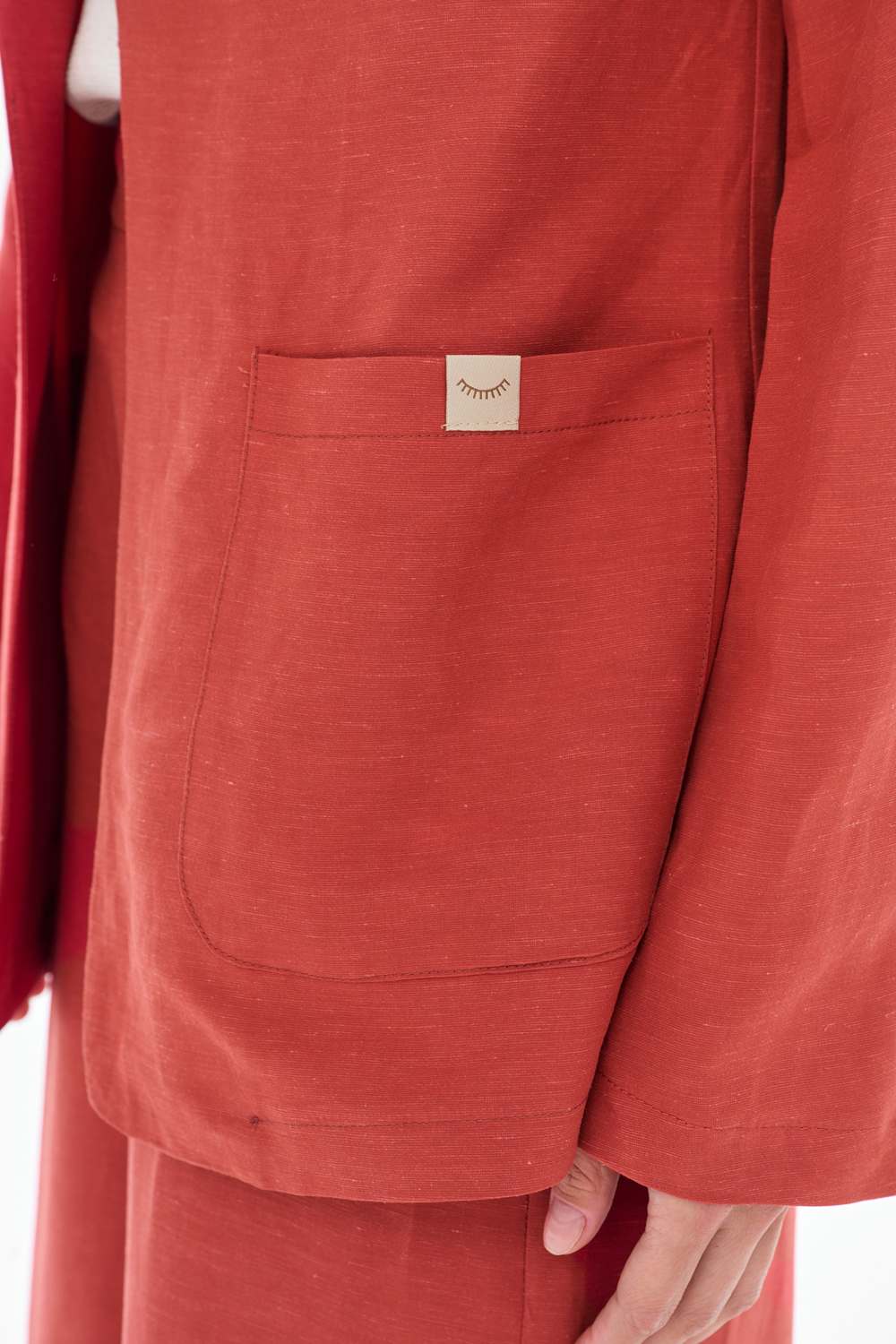 Marynarka z lnem Spicy Sunset