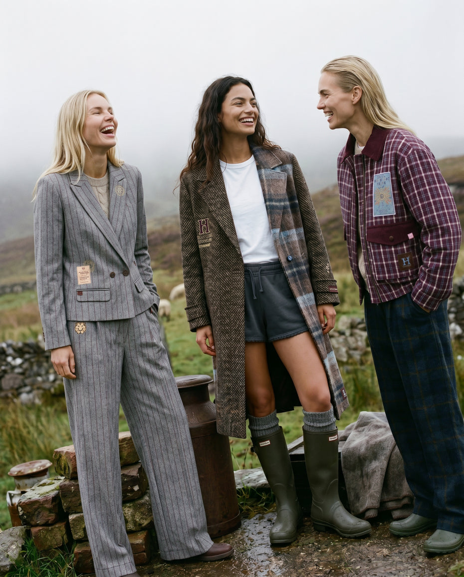 Trzy modelki w marynarkach z kolekcji Naoko Studio x Harry Potter