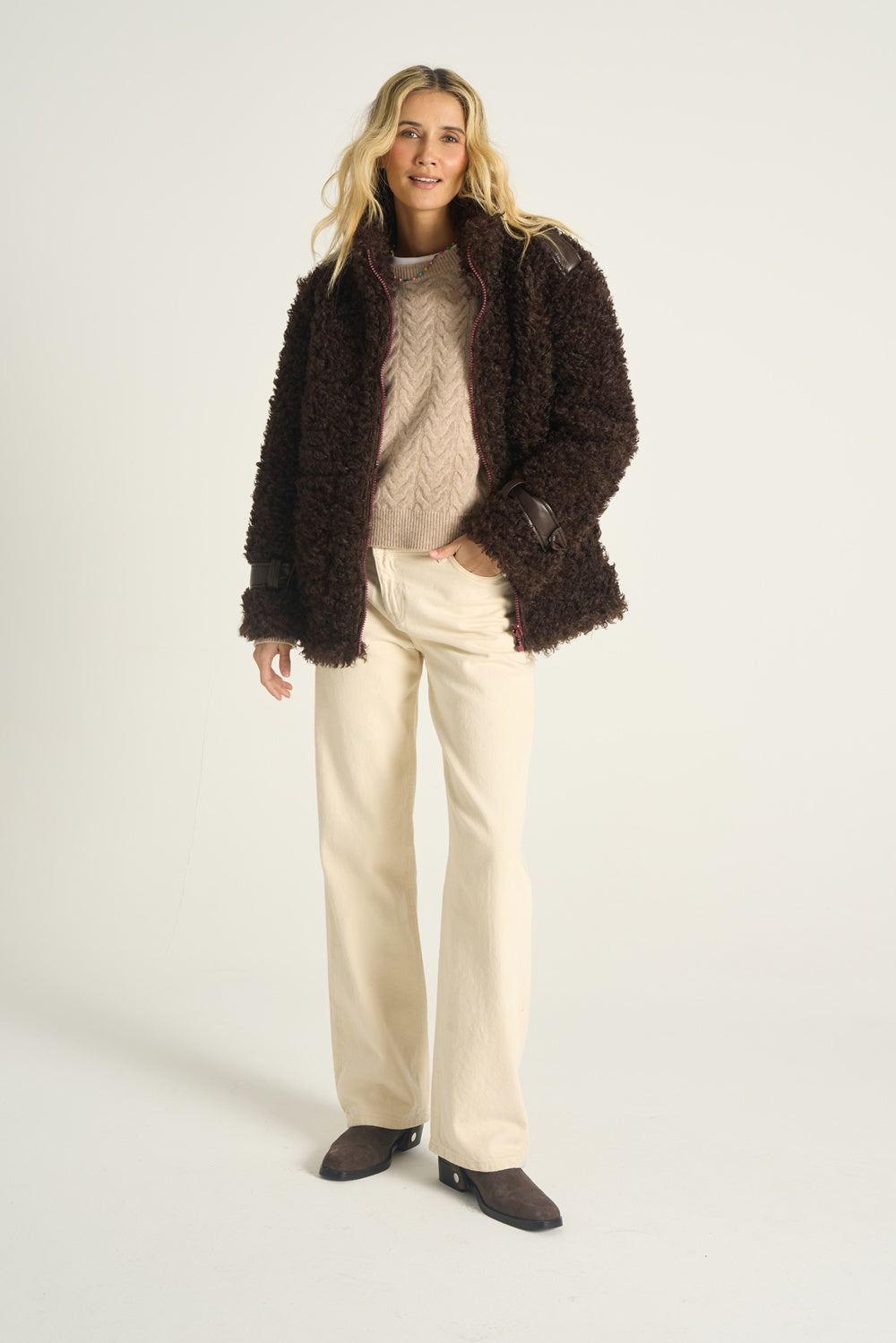 Kurtka Fluffy Mocha Moonrise
