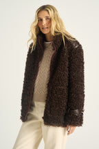 Kurtka Fluffy Mocha Moonrise