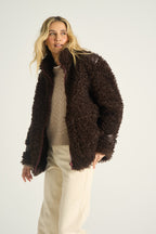 Kurtka Fluffy Mocha Moonrise