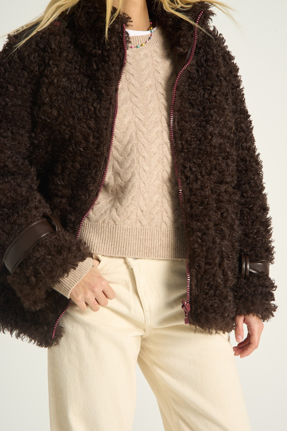 Kurtka Fluffy Mocha Moonrise