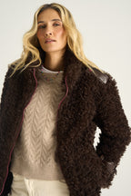 Kurtka Fluffy Mocha Moonrise
