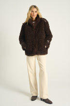 Kurtka Fluffy Mocha Moonrise