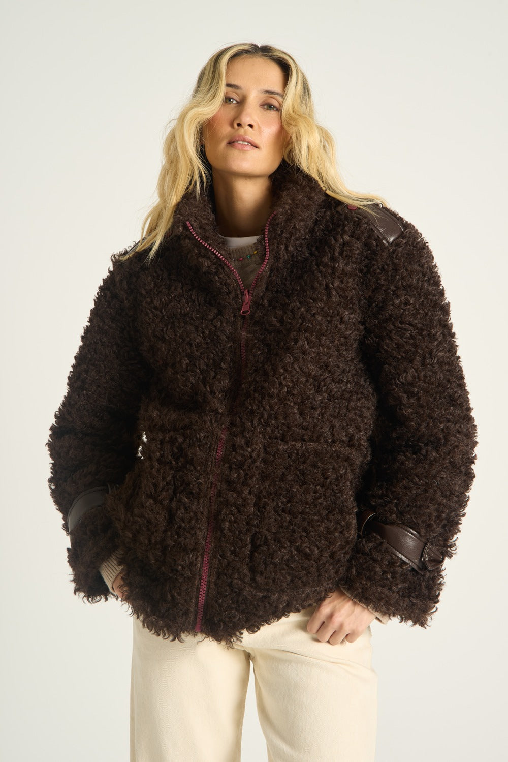 Kurtka Fluffy Mocha Moonrise