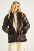 Kurtka Fluffy Mocha Moonrise