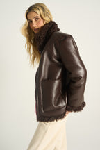 Kurtka Fluffy Mocha Moonrise