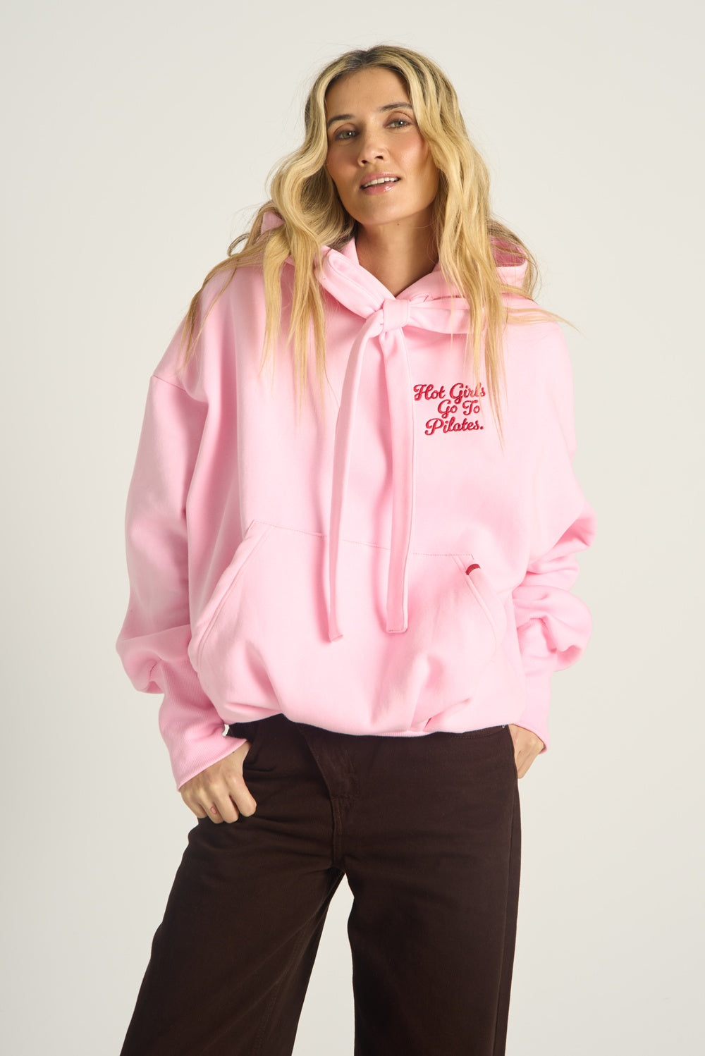 Bluza z wiązaniem Pilates Queen