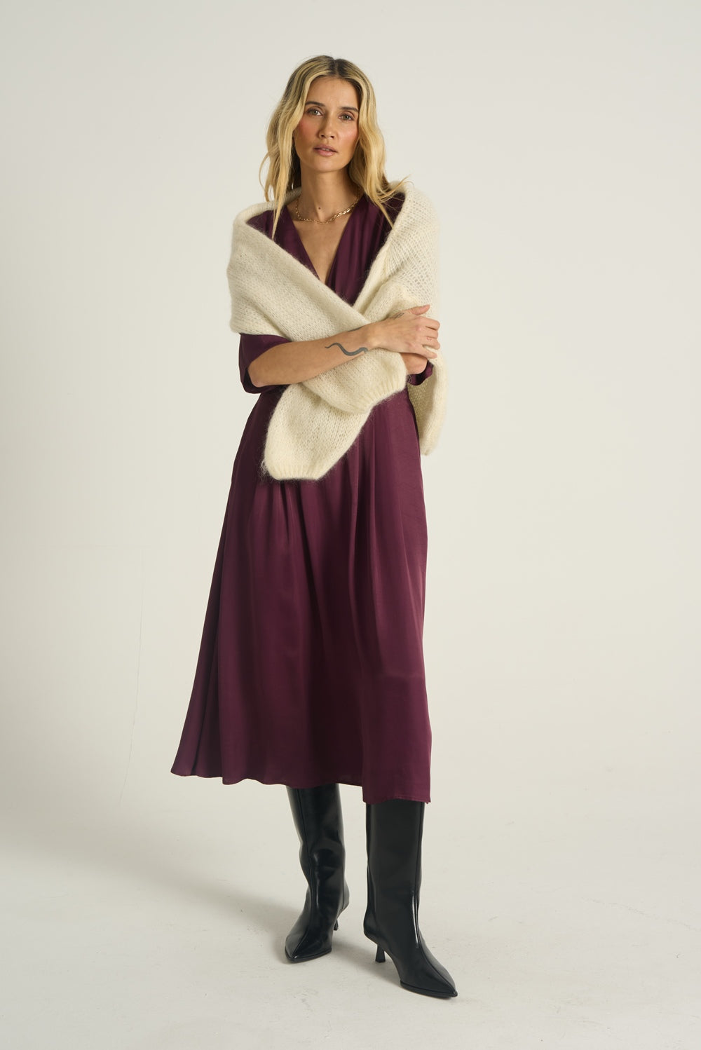 Sukienka midi Plum Affair