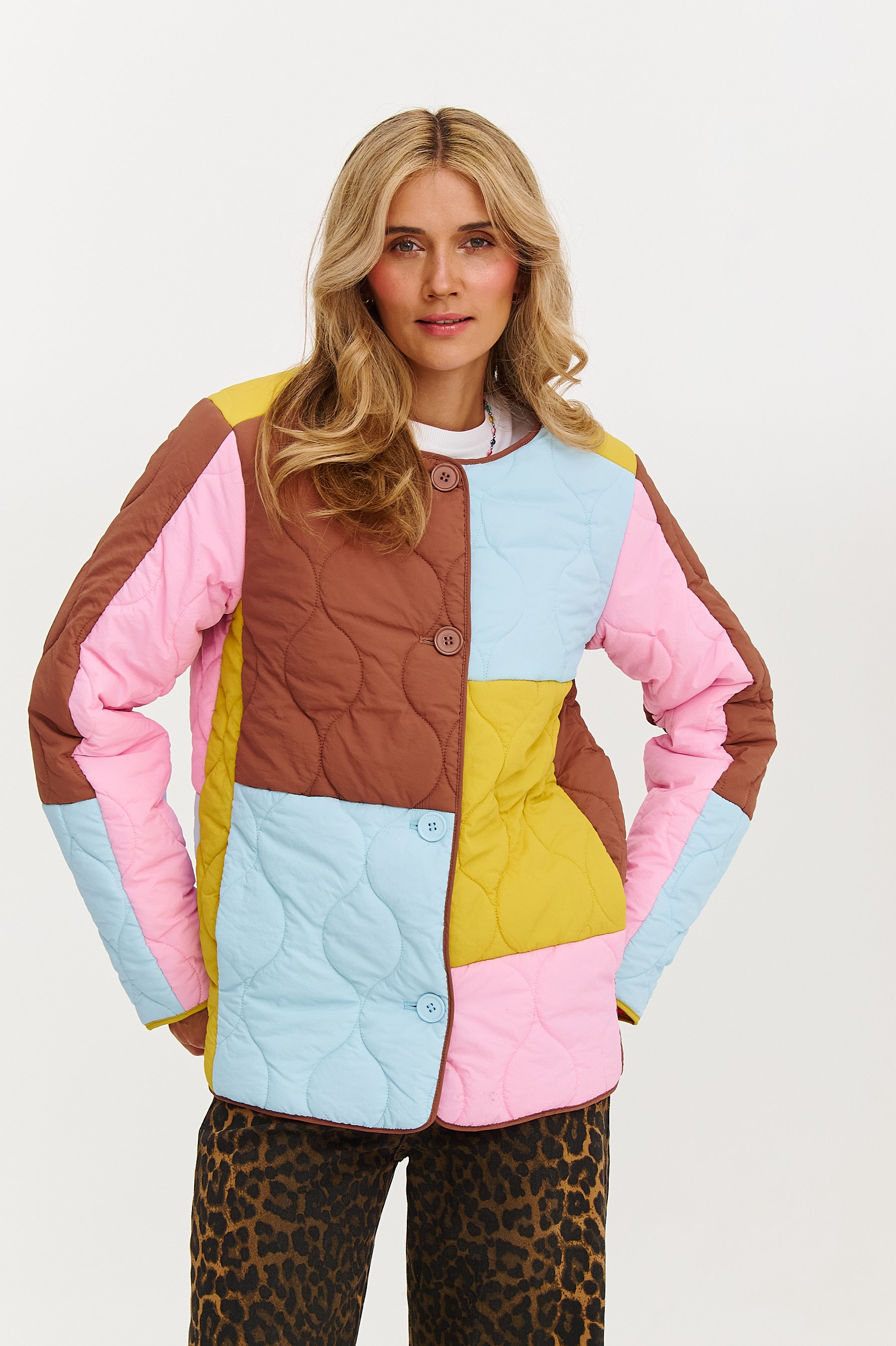 Kurtka pikowana Pastel Harmony