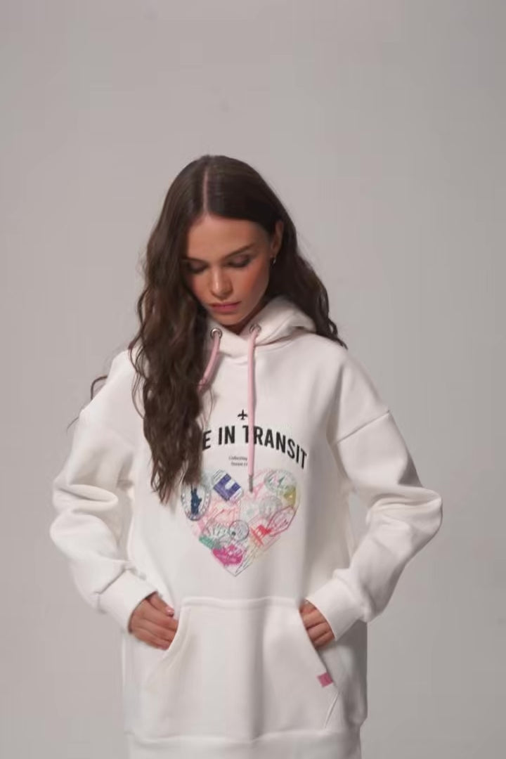 Bluza z kapturem Love in Transit