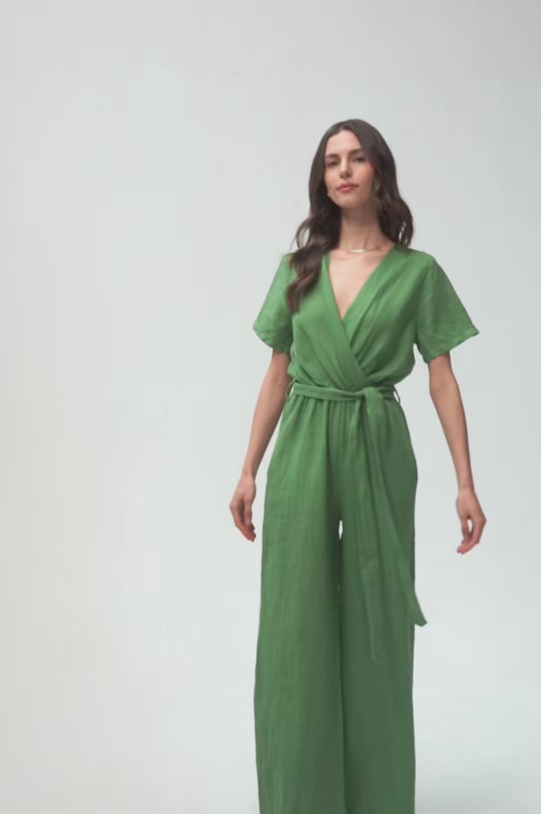 Kombinezon lniany Mint Mojito