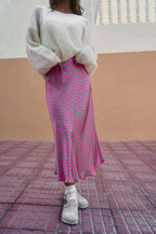 Spódnica midi Thunder Pink