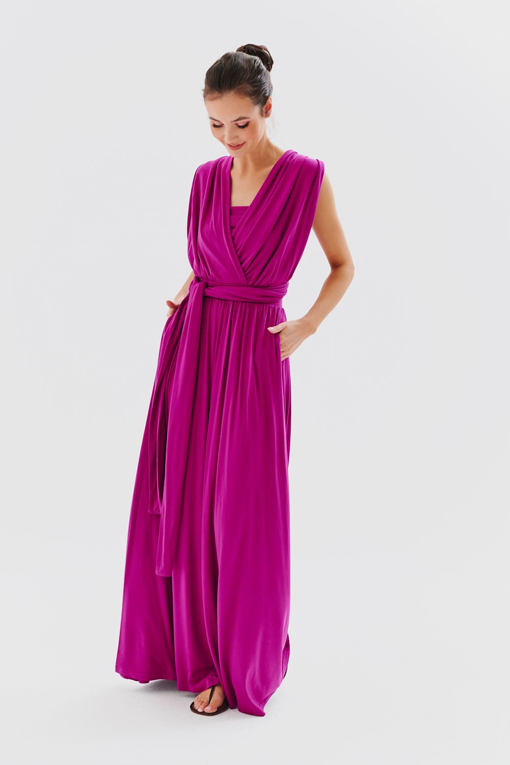 Sukienka infinity maxi Magenta Love